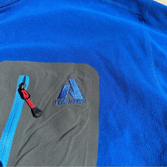 Eddie Bauer First Ascent Fleece Pullover Jacket Women Sweater 1/2 Zip Blue Large - Picture 10 of 12